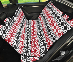 Maori Kowhaiwhai Pattern Print Pet Car Back Seat Cover