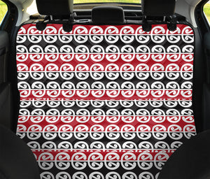 Maori Kowhaiwhai Pattern Print Pet Car Back Seat Cover