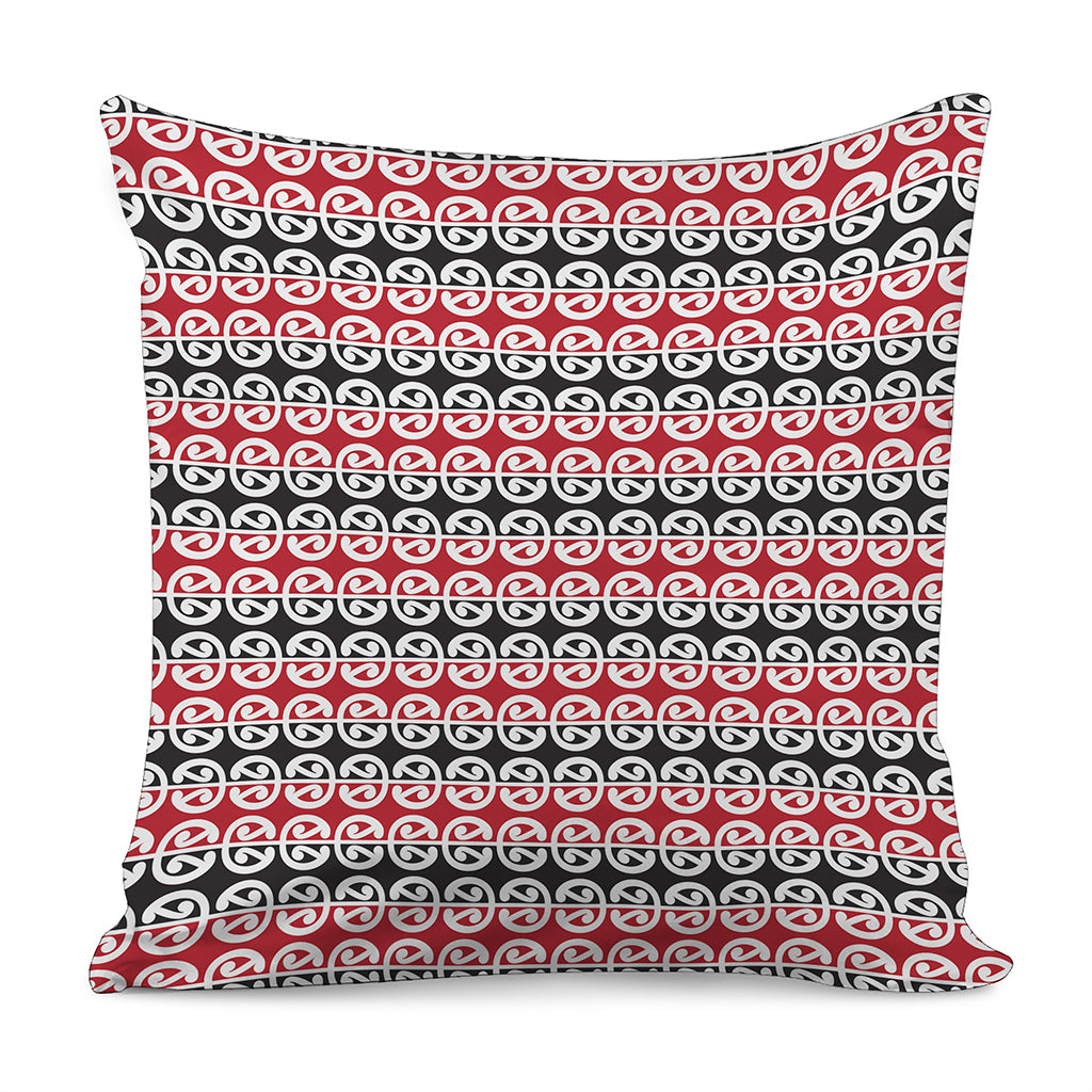 Maori Kowhaiwhai Pattern Print Pillow Cover