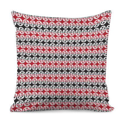 Maori Kowhaiwhai Pattern Print Pillow Cover