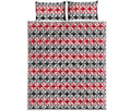 Maori Kowhaiwhai Pattern Print Quilt Bed Set