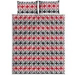 Maori Kowhaiwhai Pattern Print Quilt Bed Set