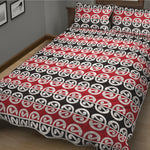 Maori Kowhaiwhai Pattern Print Quilt Bed Set