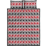 Maori Kowhaiwhai Pattern Print Quilt Bed Set