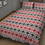 Maori Kowhaiwhai Pattern Print Quilt Bed Set