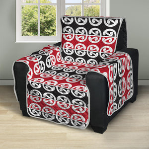 Maori Kowhaiwhai Pattern Print Recliner Protector