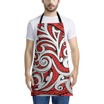 Maori Kowhaiwhai Tribal Polynesian Print Apron