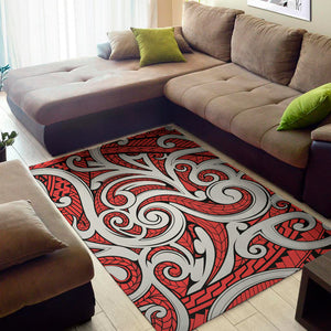 Maori Kowhaiwhai Tribal Polynesian Print Area Rug