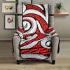 Maori Kowhaiwhai Tribal Polynesian Print Armchair Protector