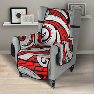 Maori Kowhaiwhai Tribal Polynesian Print Armchair Protector