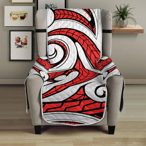 Maori Kowhaiwhai Tribal Polynesian Print Armchair Protector