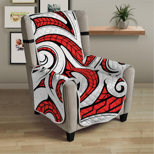 Maori Kowhaiwhai Tribal Polynesian Print Armchair Protector