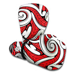 Maori Kowhaiwhai Tribal Polynesian Print Boxing Gloves