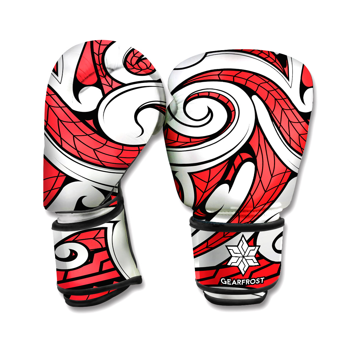 Maori Kowhaiwhai Tribal Polynesian Print Boxing Gloves