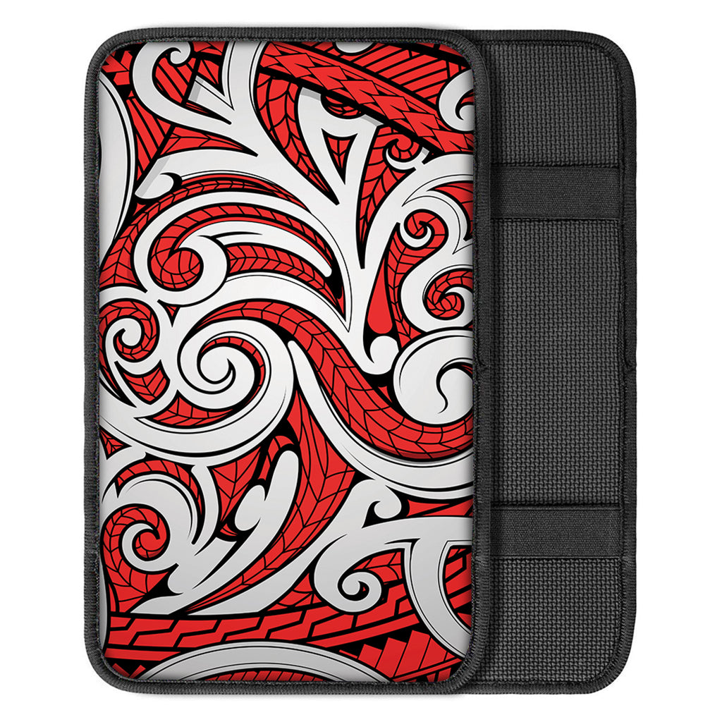 Maori Kowhaiwhai Tribal Polynesian Print Car Center Console Cover