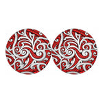 Maori Kowhaiwhai Tribal Polynesian Print Car Coasters