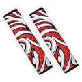 Maori Kowhaiwhai Tribal Polynesian Print Car Seat Belt Covers