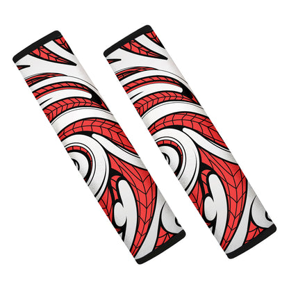 Maori Kowhaiwhai Tribal Polynesian Print Car Seat Belt Covers