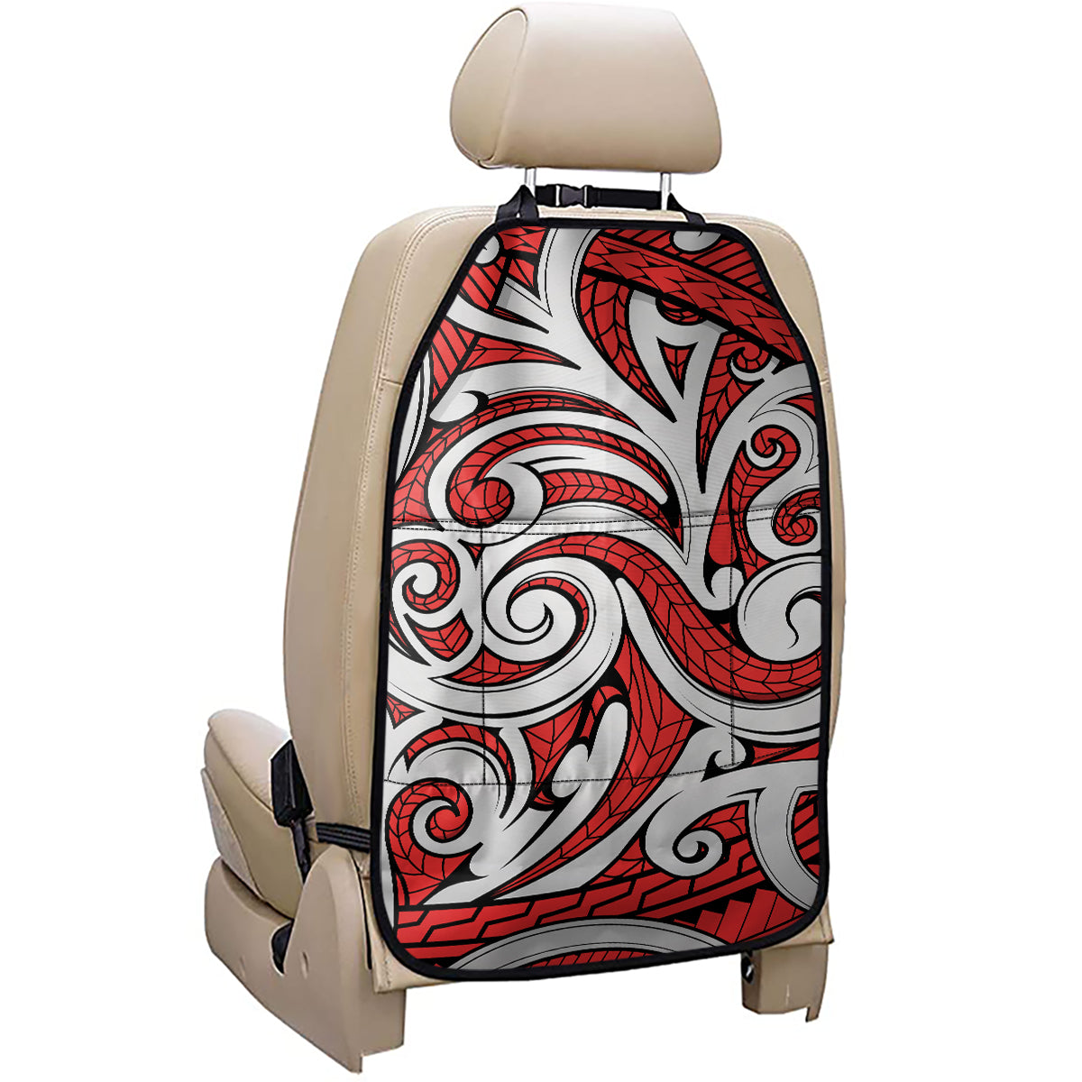 Maori Kowhaiwhai Tribal Polynesian Print Car Seat Organizers