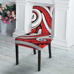 Maori Kowhaiwhai Tribal Polynesian Print Dining Chair Slipcover