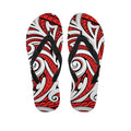 Maori Kowhaiwhai Tribal Polynesian Print Flip Flops