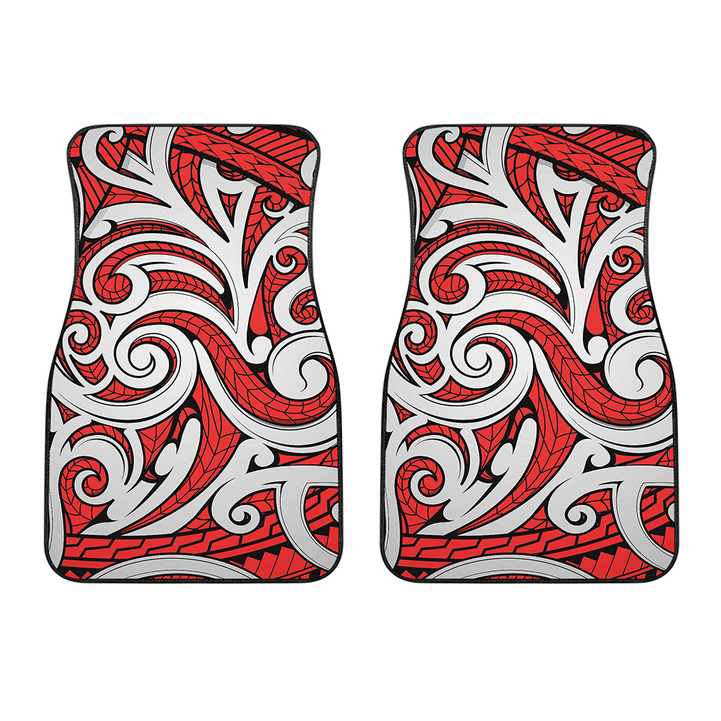 Maori Kowhaiwhai Tribal Polynesian Print Front Car Floor Mats