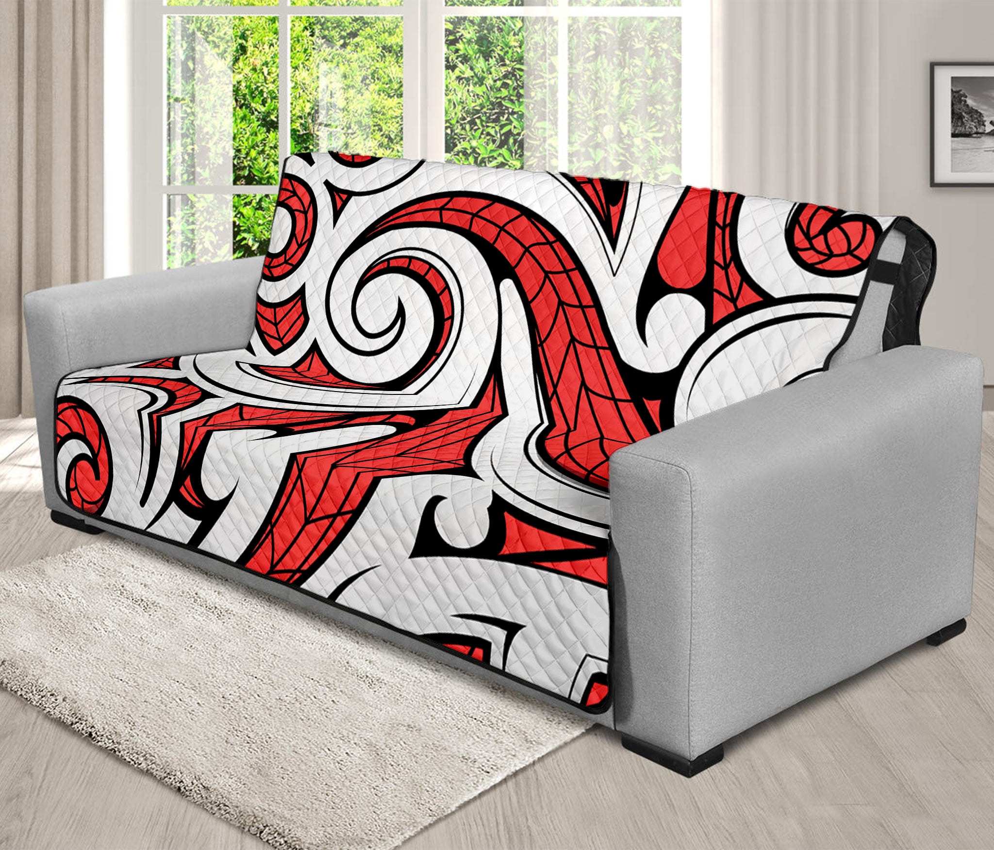 Maori Kowhaiwhai Tribal Polynesian Print Futon Protector