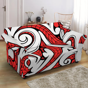 Maori Kowhaiwhai Tribal Polynesian Print Loveseat Slipcover