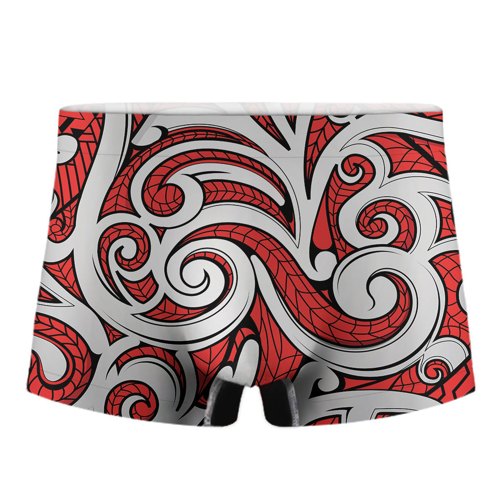 Maori Kowhaiwhai Tribal Polynesian Print Men's Boxer Briefs