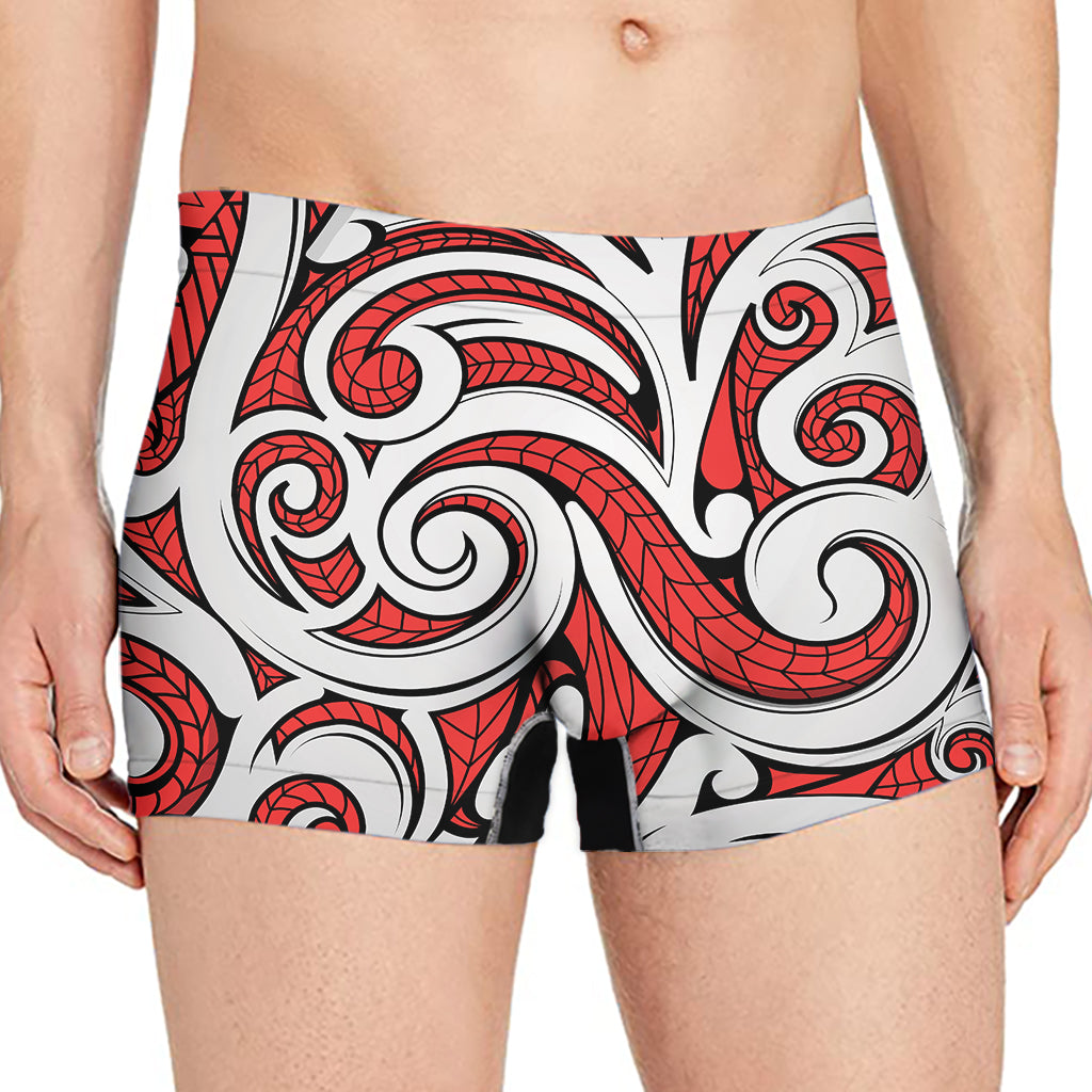 Maori Kowhaiwhai Tribal Polynesian Print Men's Boxer Briefs