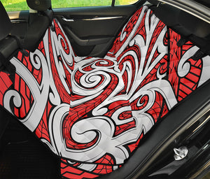 Maori Kowhaiwhai Tribal Polynesian Print Pet Car Back Seat Cover