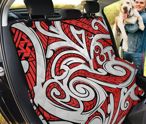 Maori Kowhaiwhai Tribal Polynesian Print Pet Car Back Seat Cover