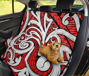 Maori Kowhaiwhai Tribal Polynesian Print Pet Car Back Seat Cover