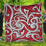 Maori Kowhaiwhai Tribal Polynesian Print Quilt