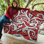 Maori Kowhaiwhai Tribal Polynesian Print Quilt
