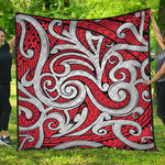 Maori Kowhaiwhai Tribal Polynesian Print Quilt