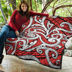 Maori Kowhaiwhai Tribal Polynesian Print Quilt