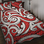 Maori Kowhaiwhai Tribal Polynesian Print Quilt Bed Set