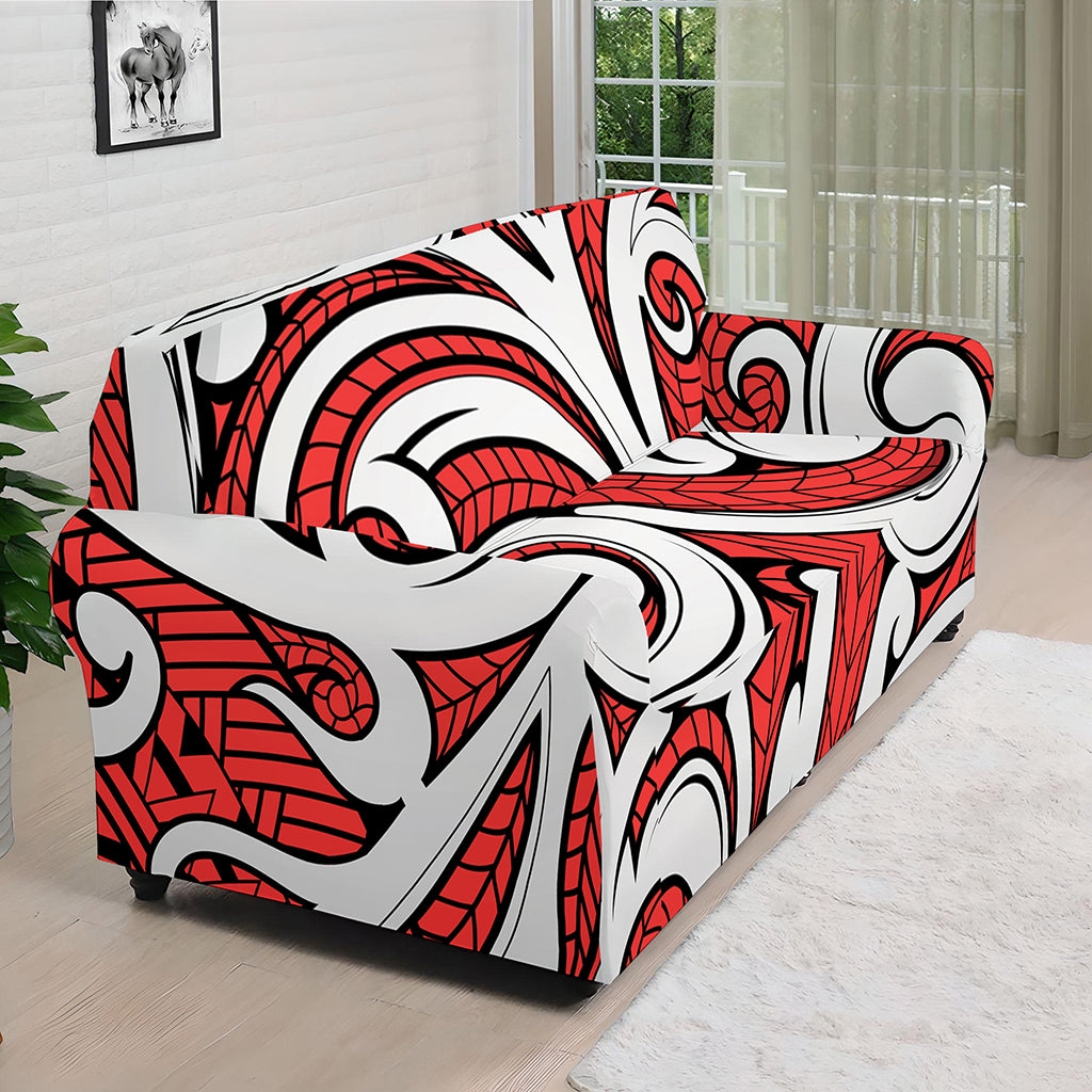 Maori Kowhaiwhai Tribal Polynesian Print Sofa Cover