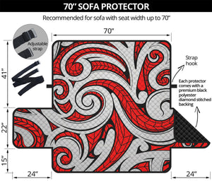 Maori Kowhaiwhai Tribal Polynesian Print Sofa Protector