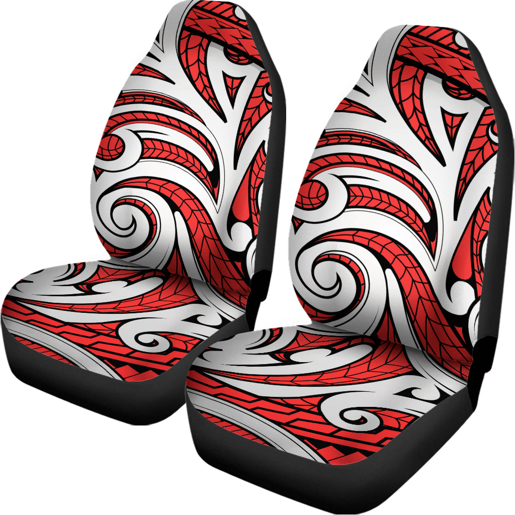 Maori Kowhaiwhai Tribal Polynesian Print Universal Fit Car Seat Covers