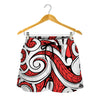 Maori Kowhaiwhai Tribal Polynesian Print Women's Shorts