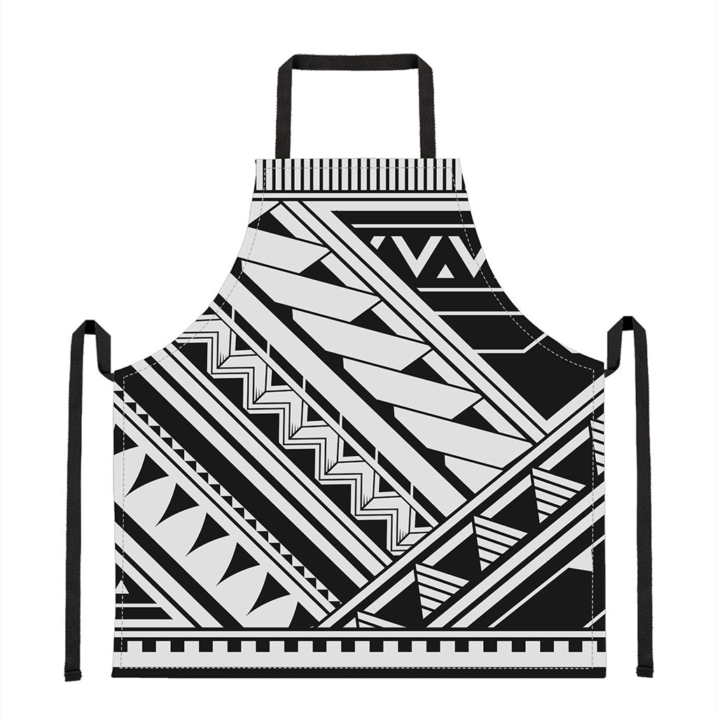 Maori Polynesian Tattoo Pattern Print Apron