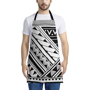 Maori Polynesian Tattoo Pattern Print Apron