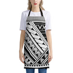 Maori Polynesian Tattoo Pattern Print Apron