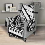 Maori Polynesian Tattoo Pattern Print Armchair Protector