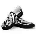 Maori Polynesian Tattoo Pattern Print Black Slip On Sneakers