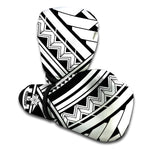 Maori Polynesian Tattoo Pattern Print Boxing Gloves