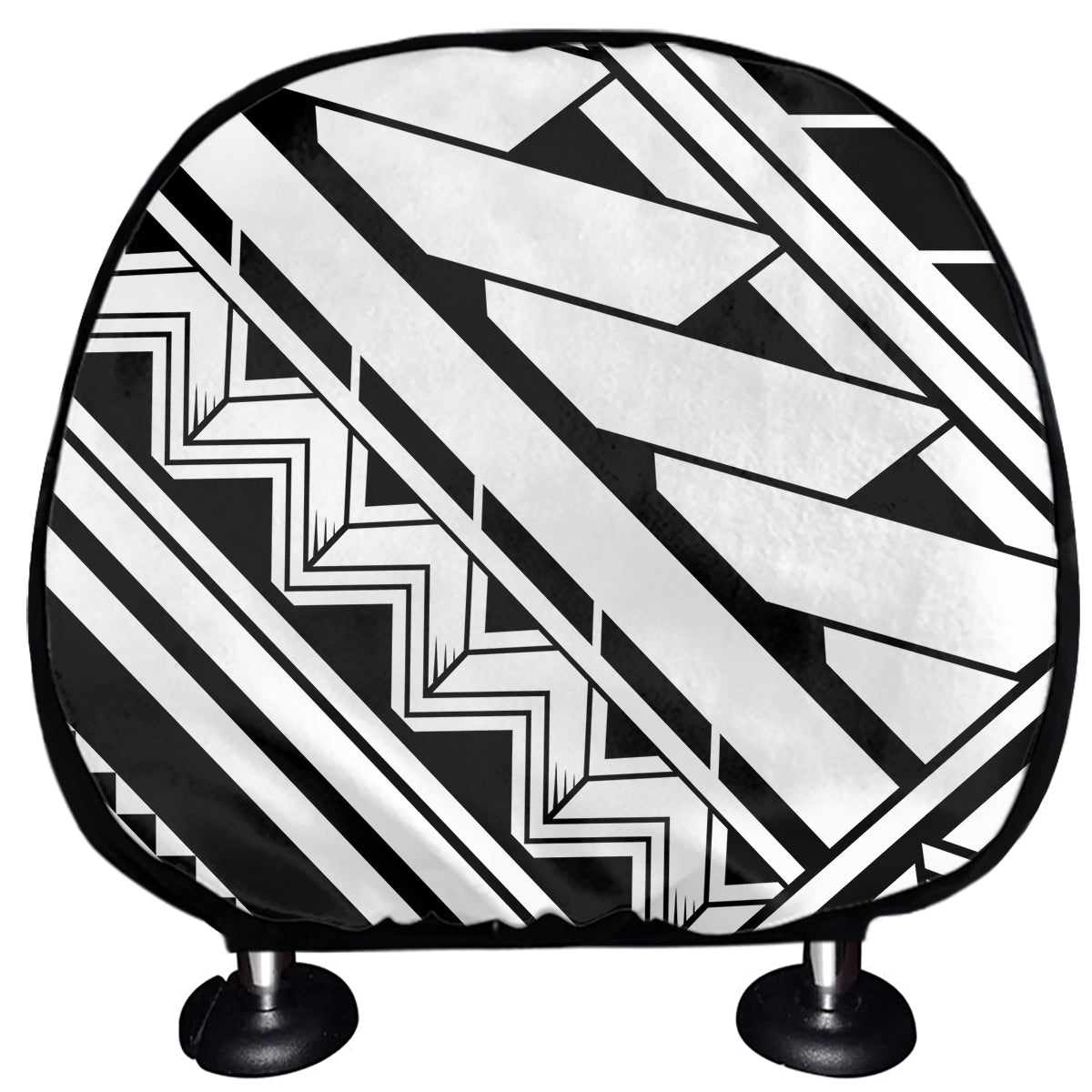 Maori Polynesian Tattoo Pattern Print Car Headrest Covers