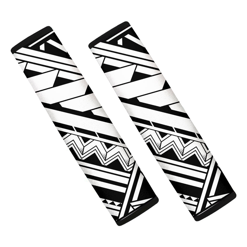 Maori Polynesian Tattoo Pattern Print Car Seat Belt Covers